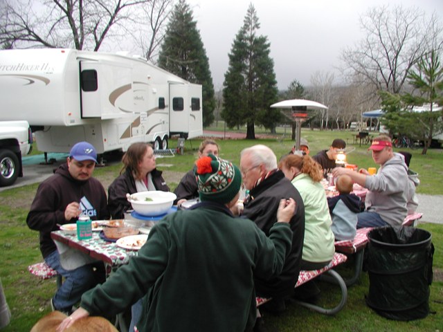 Potluck at 40 degrees...eat fast!
