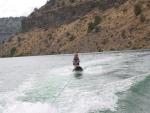 Six year old granddaughter (Amy) knee boarding