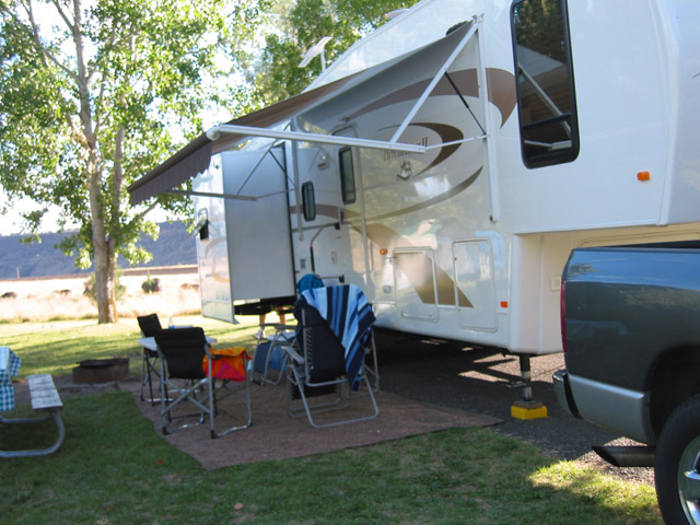 Our campsite at Cove