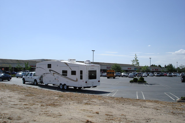 Waiting in the SaveMart parking lot in Oakdale, CA for my son to meet me.