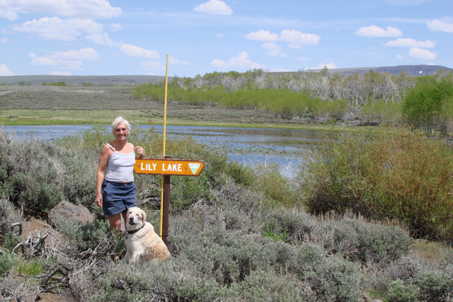 Jo and Lily at Lily Lake