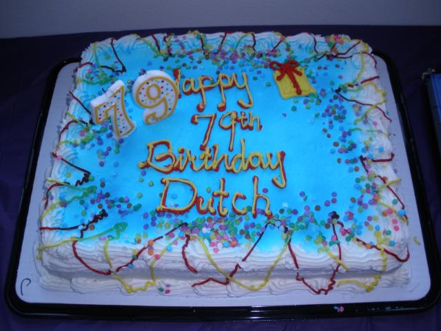 Dutch's 79th Birthday Cake