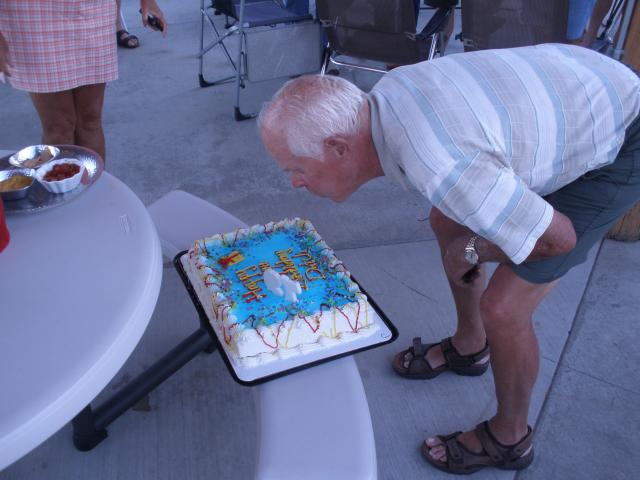 Dutch Blows Out Candles