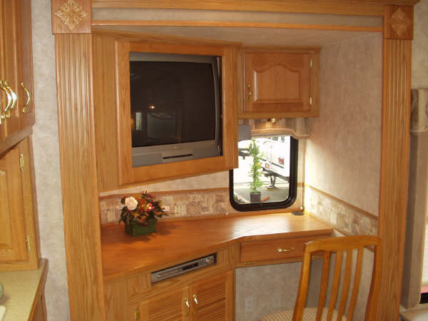Desk and Entertainment Center