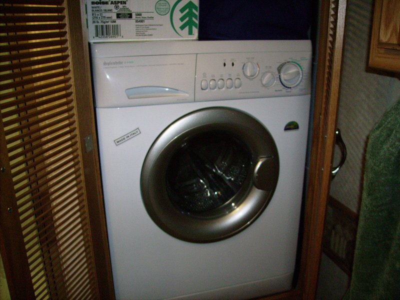 Combo Washer-Dryer in Bathroom