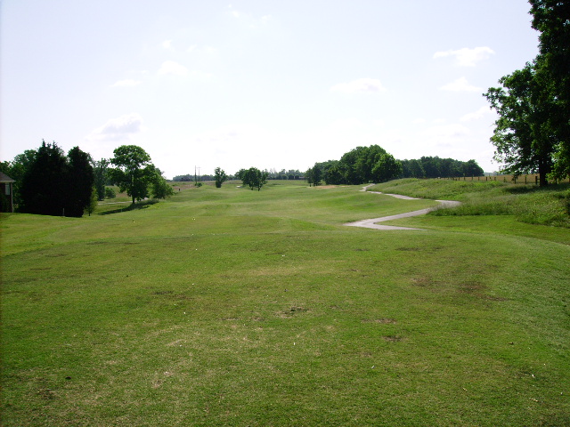 View down the fairview of the #1 hole