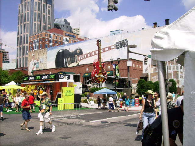 Hard Rock Cafe in downtown Nashville