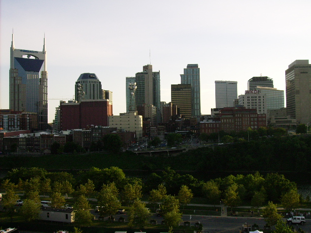 Nashville skyline from LP Field