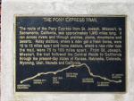 St Joseph Pony Express trail plaque