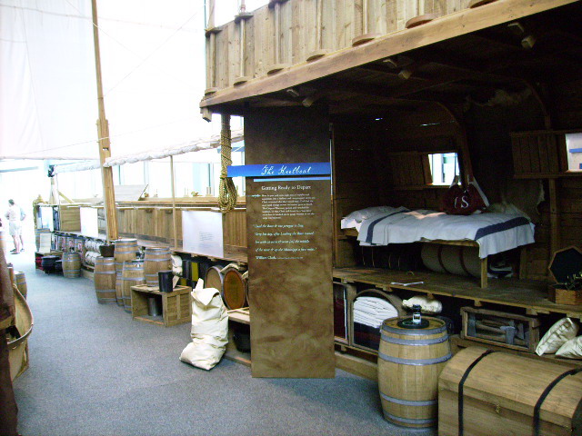 Lewis & Clark historic site keelboat display