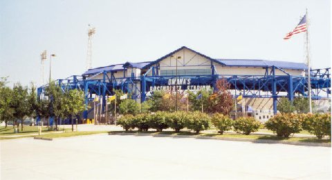 Outside Rosenblatt Stadium home of the Omaha Royals